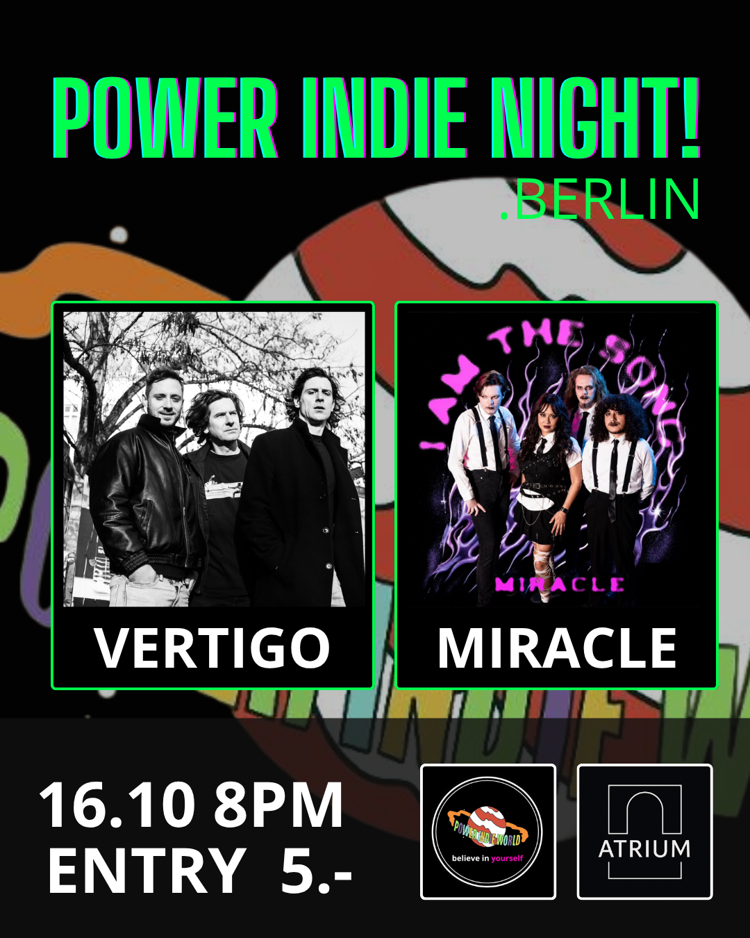 POWER INDIE NIGH at Atrium Arts